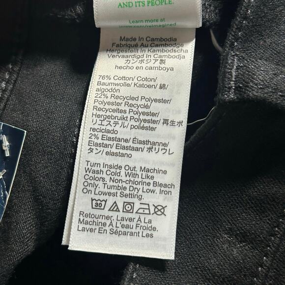 J. Crew Factory Women's Essential Straight Jean Black Stretch 26 T Tall New - Picture 8 of 8